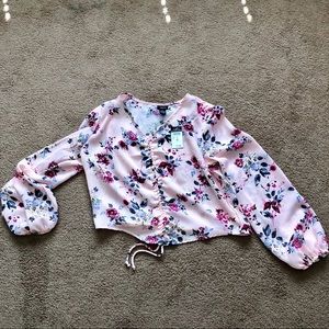 NWT Rue21 Long Sleeved Crop Top